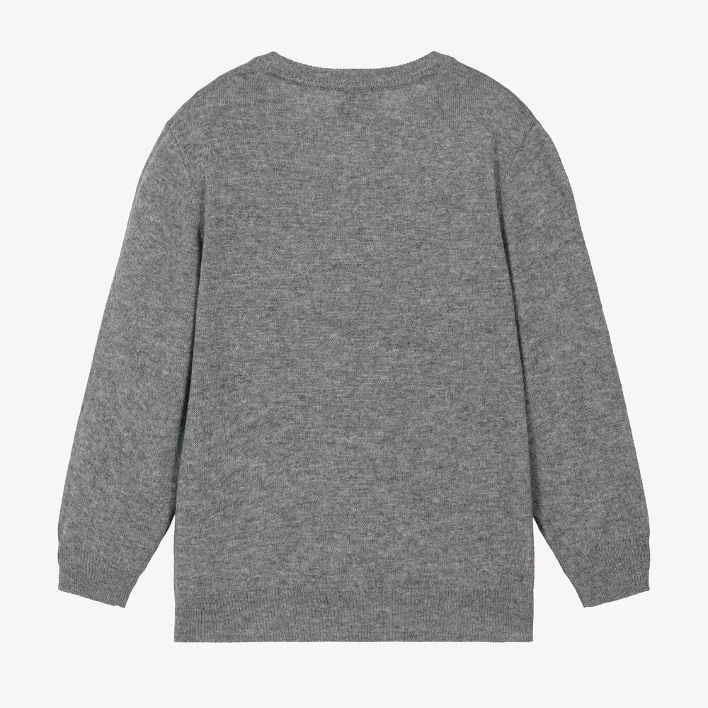 Givenchy Teen Boys Grey Wool Cashmere Jumper Childrensalon