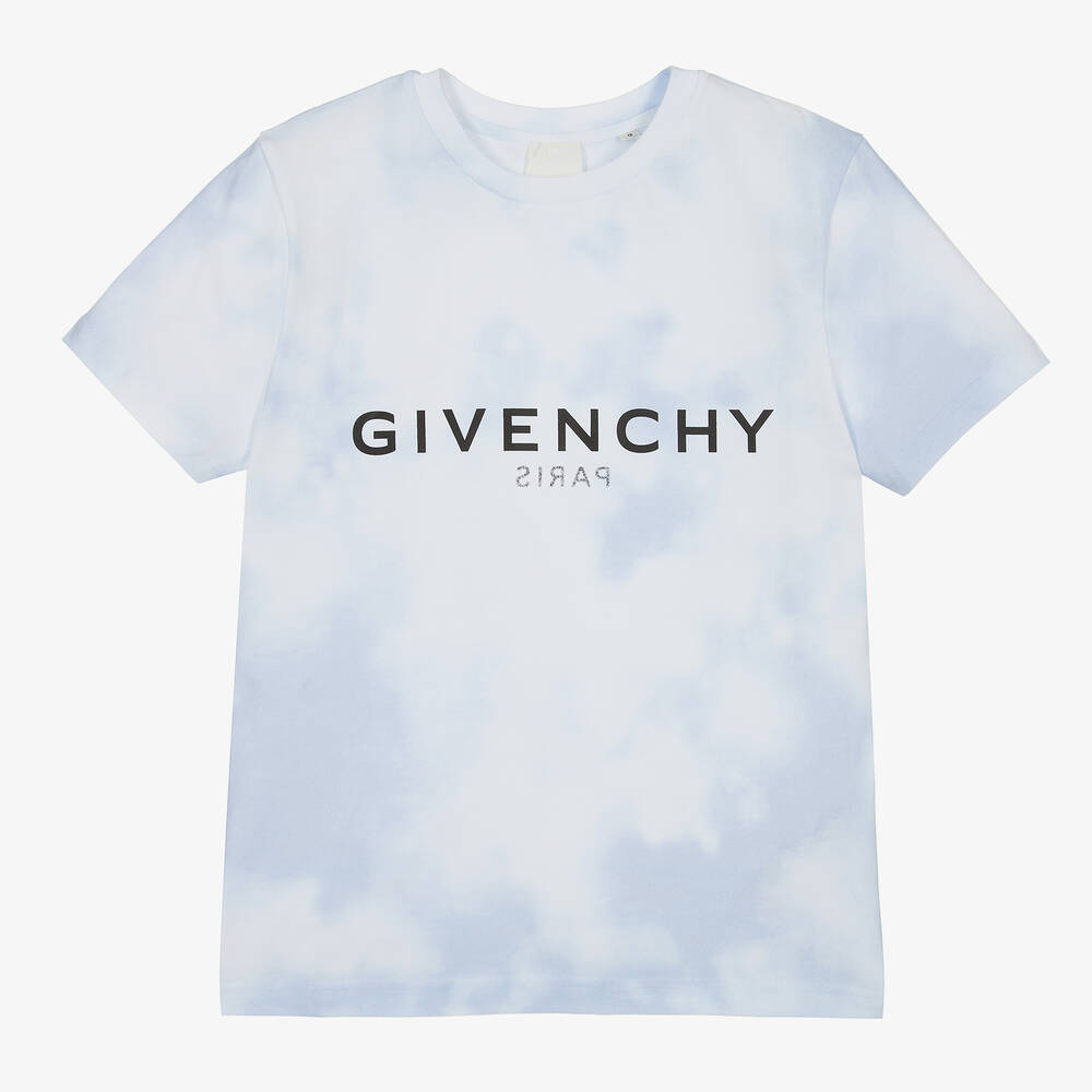 Givenchy - تيشيرت تينز ولادي قطن لون أبيض | Childrensalon