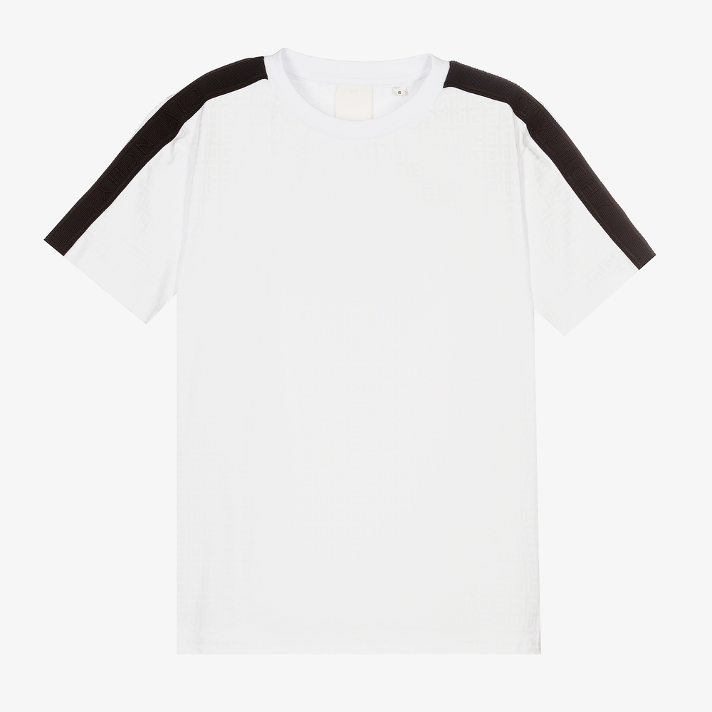 Givenchy - Teen Boys White Cotton T-Shirt | Childrensalon