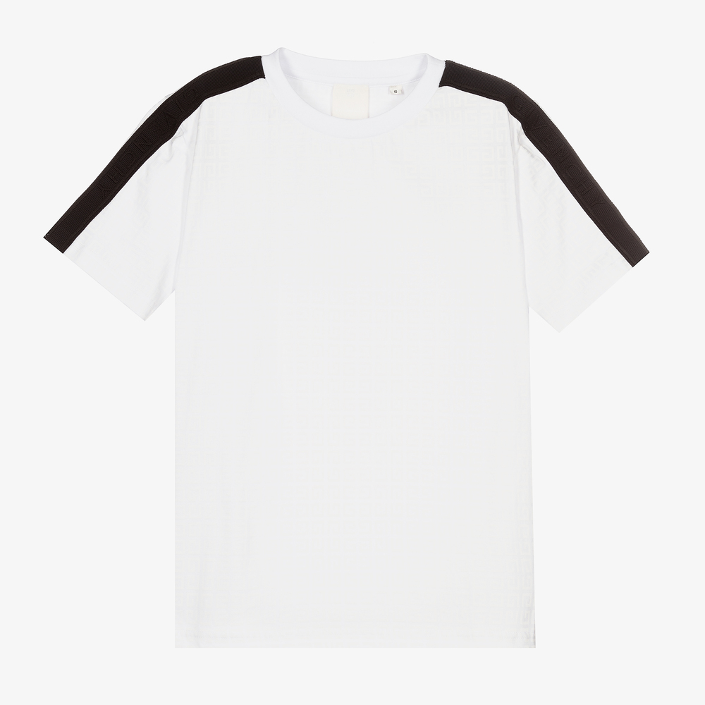 Givenchy Teen Boys White Cotton T Shirt Childrensalon Outlet