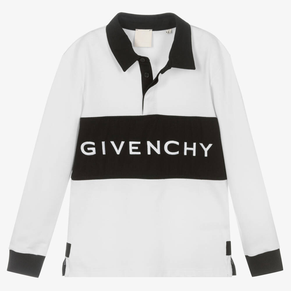 Givenchy-Белая рубашка регби для подростков | Childrensalon Outlet