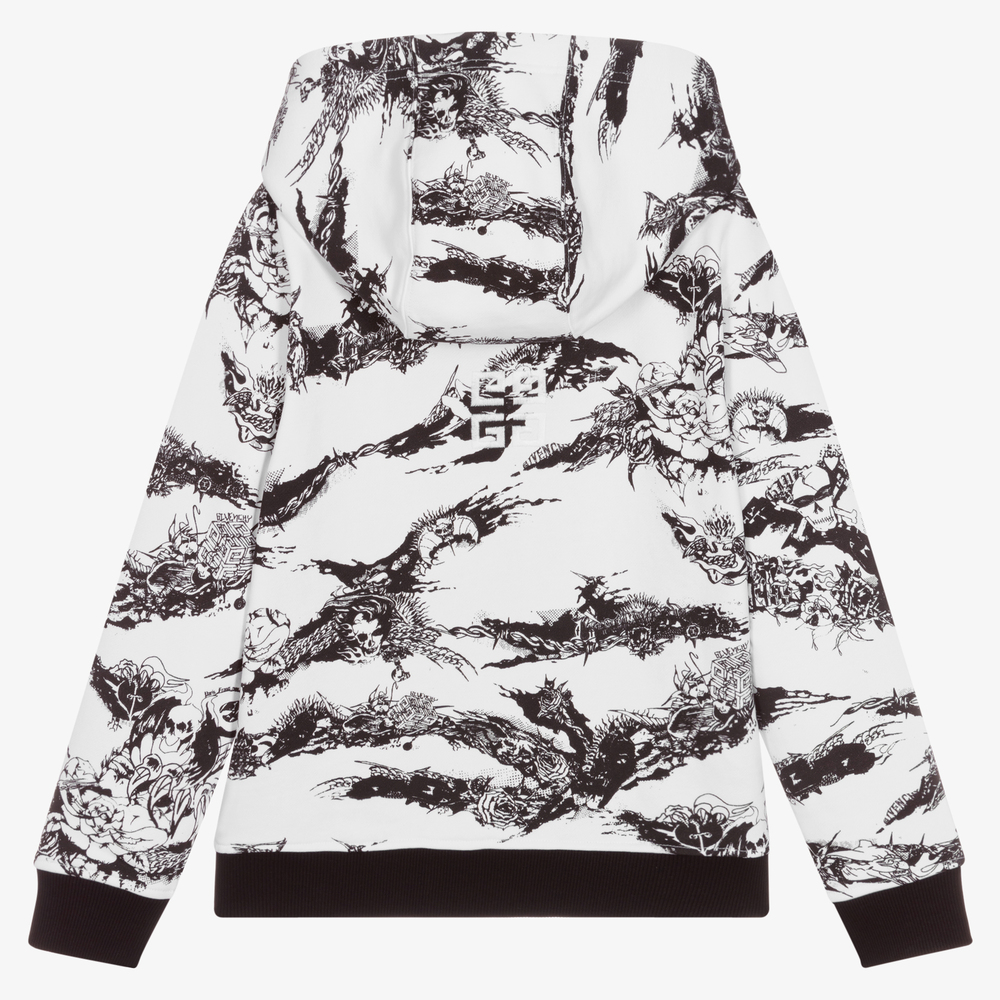 Givenchy-Белый топ на молнии для мальчиков-подростков | Childrensalon Outlet