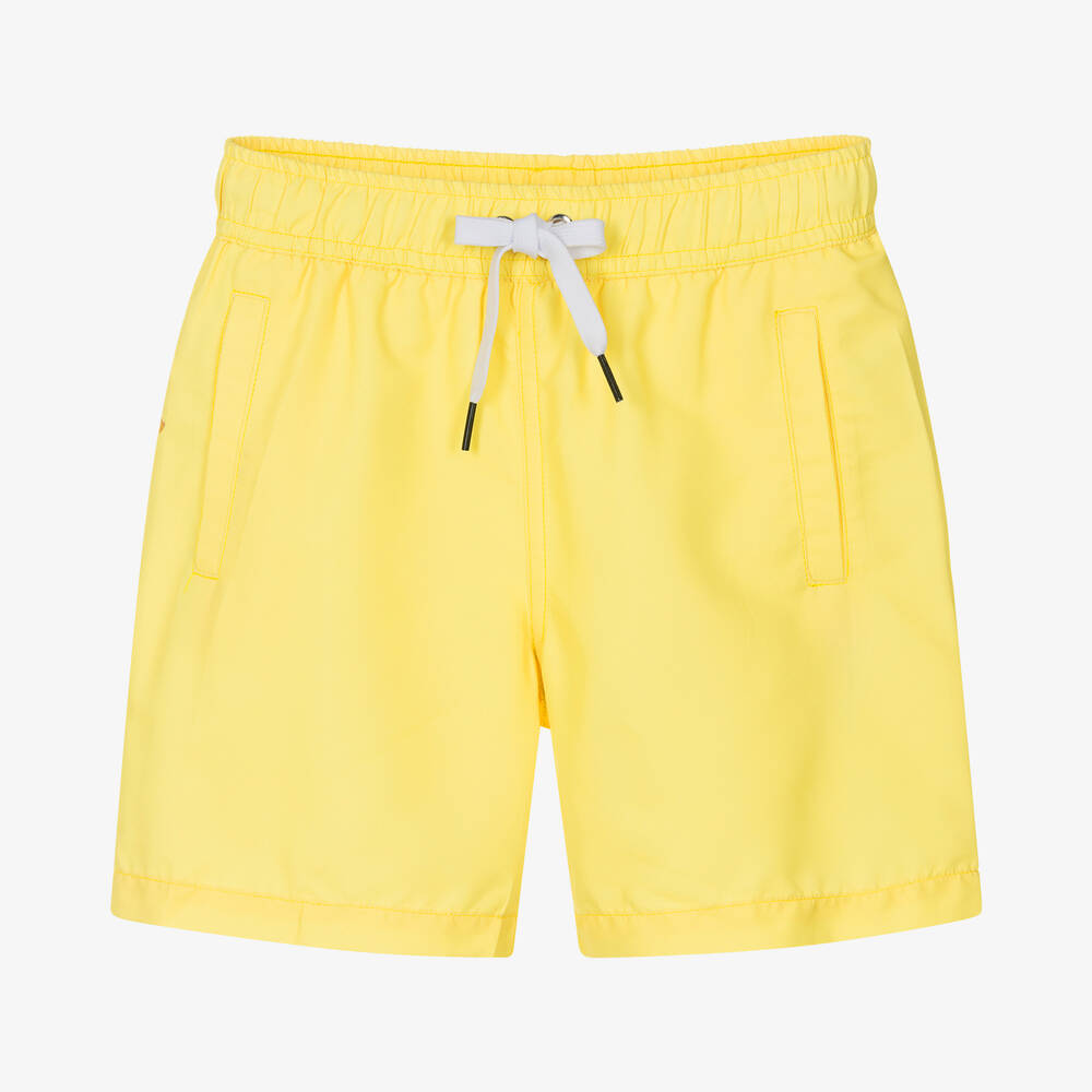 Givenchy - Gelbe Badeshorts mit gemaltem Print | Childrensalon