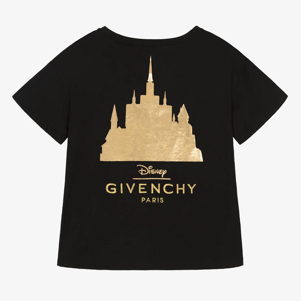 Givenchy - Teen Girls Black Cotton Disney T-Shirt