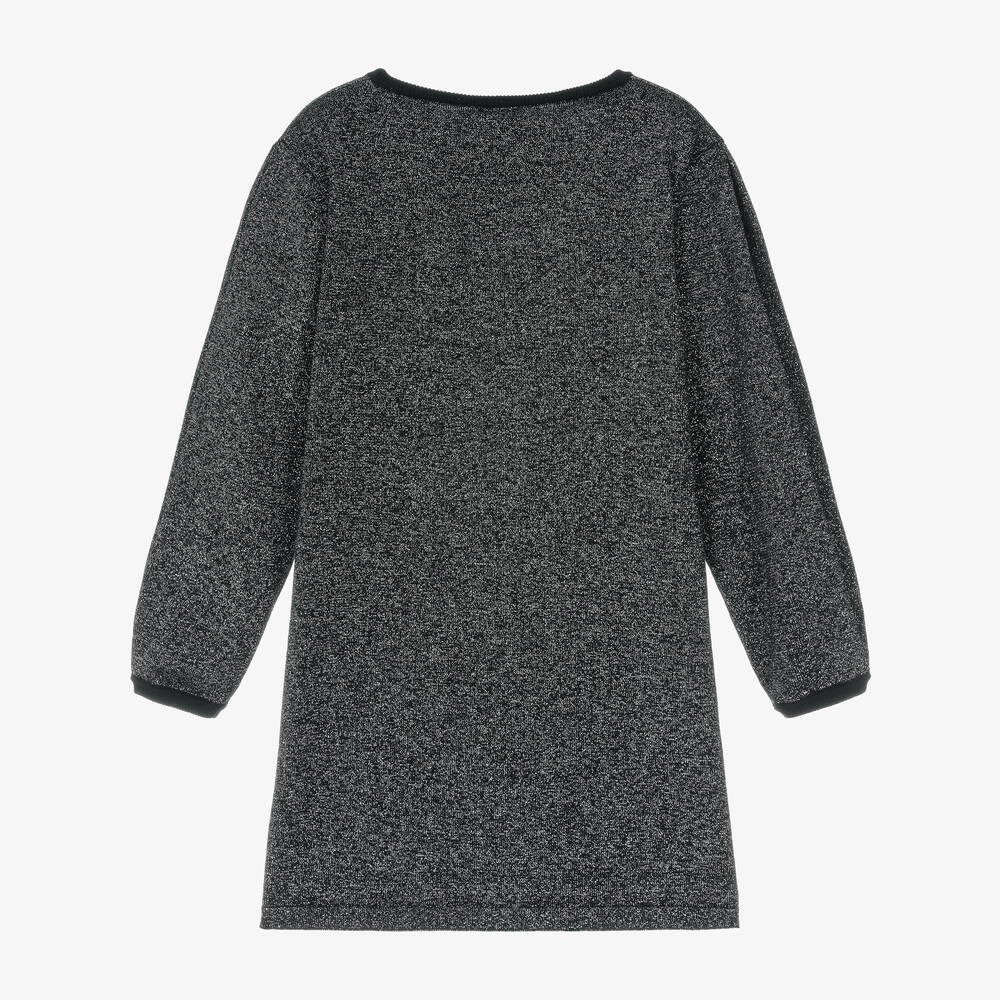 Girls black shop knit dress