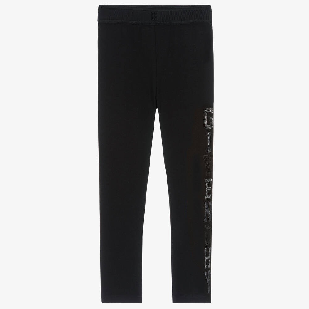 Givenchy - Schwarze Teen Pailletten-Leggings | Childrensalon