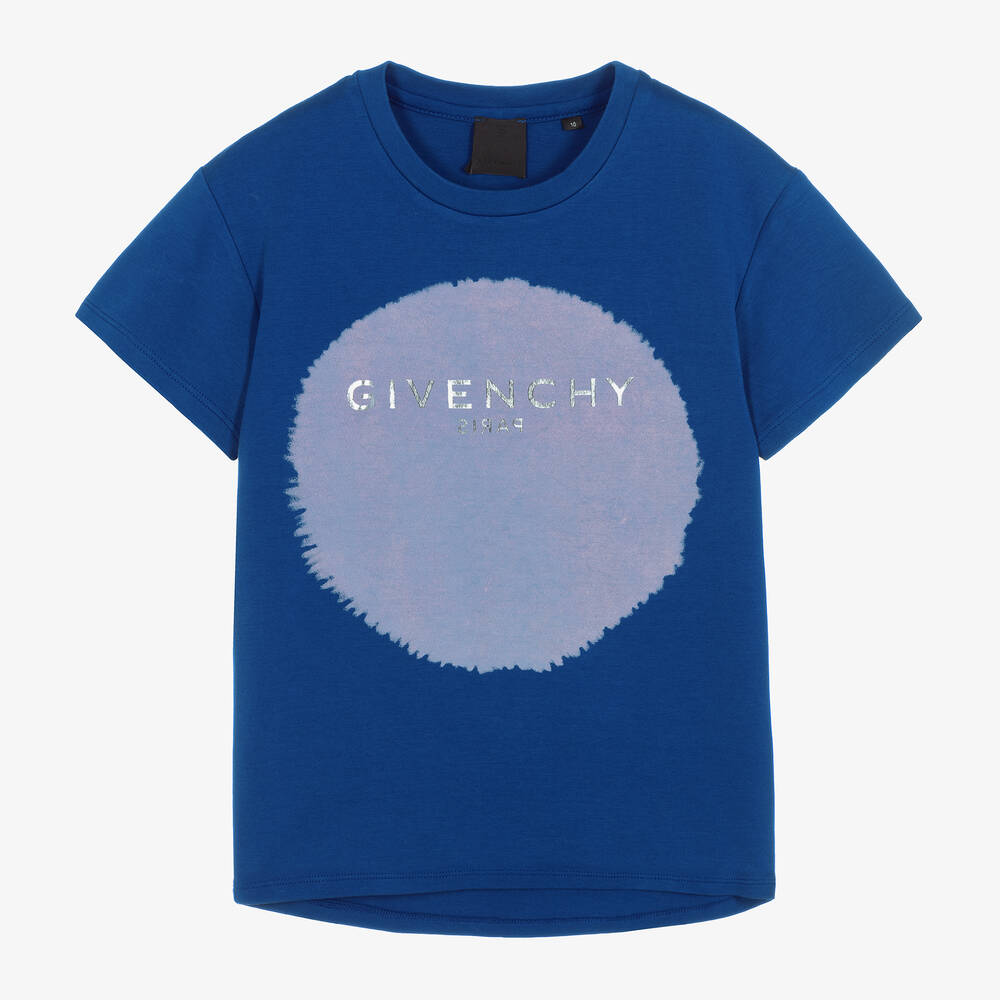 Givenchy - Blaues Teen Baumwoll-T-Shirt | Childrensalon