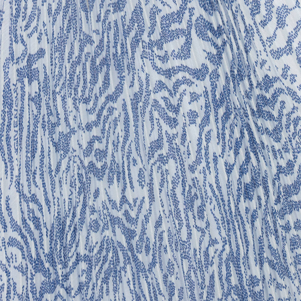 Givenchy-Teen Girls Blue Zebra Plissé Skirt | Childrensalon Outlet