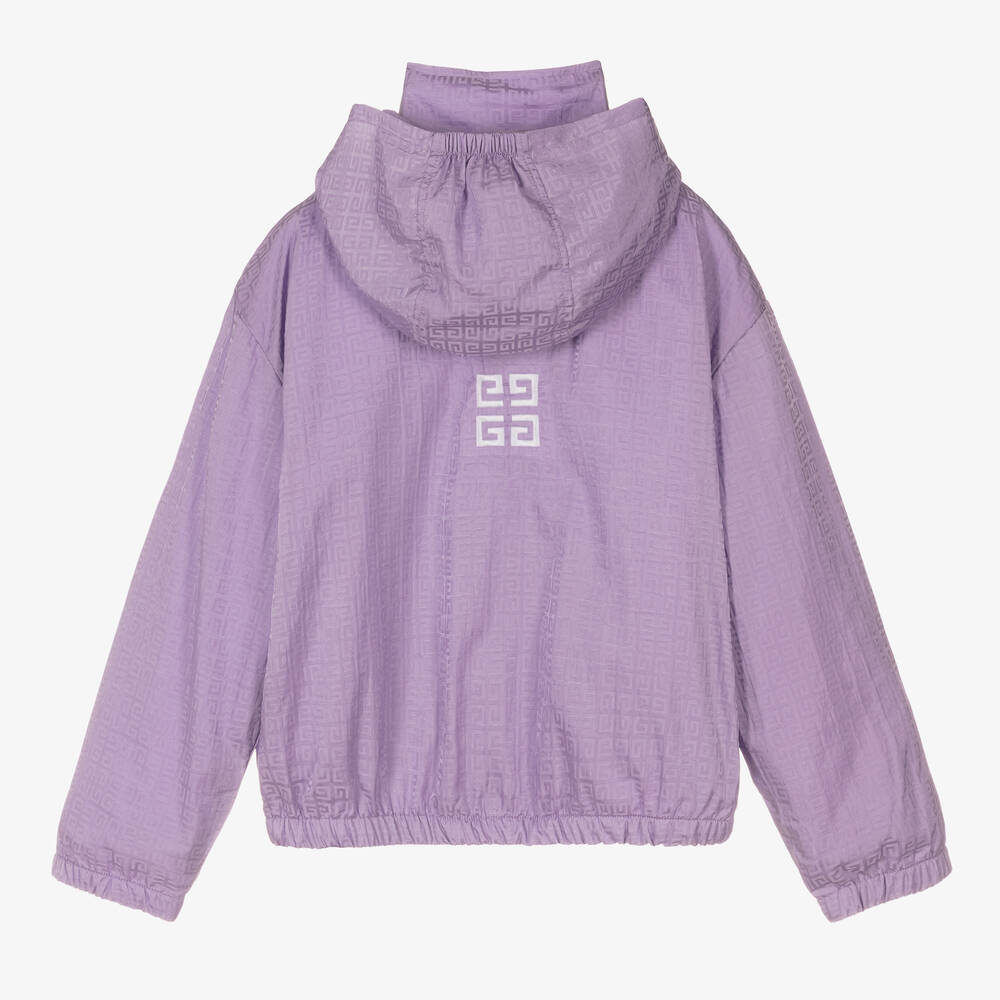 Givenchy-Teen Girls Lilac Purple 4G Logo Jacket | Childrensalon Outlet