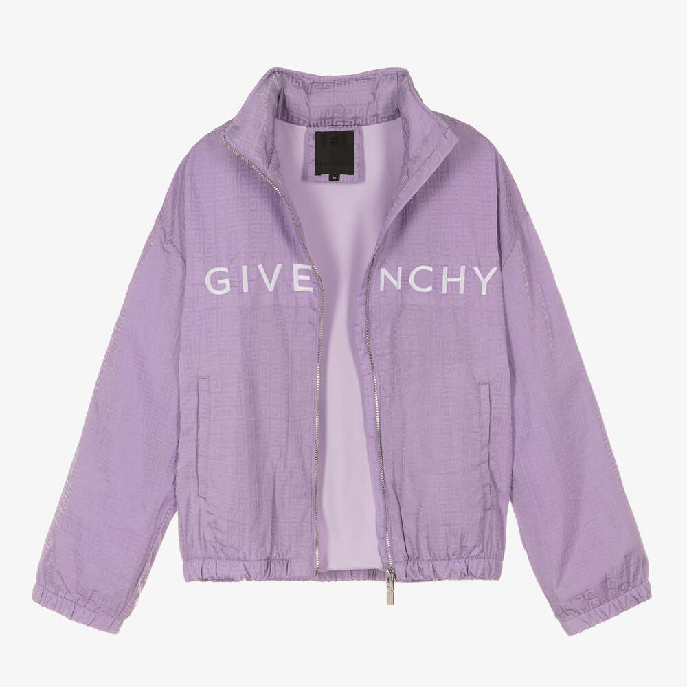 Givenchy-Teen Girls Lilac Purple 4G Logo Jacket | Childrensalon Outlet