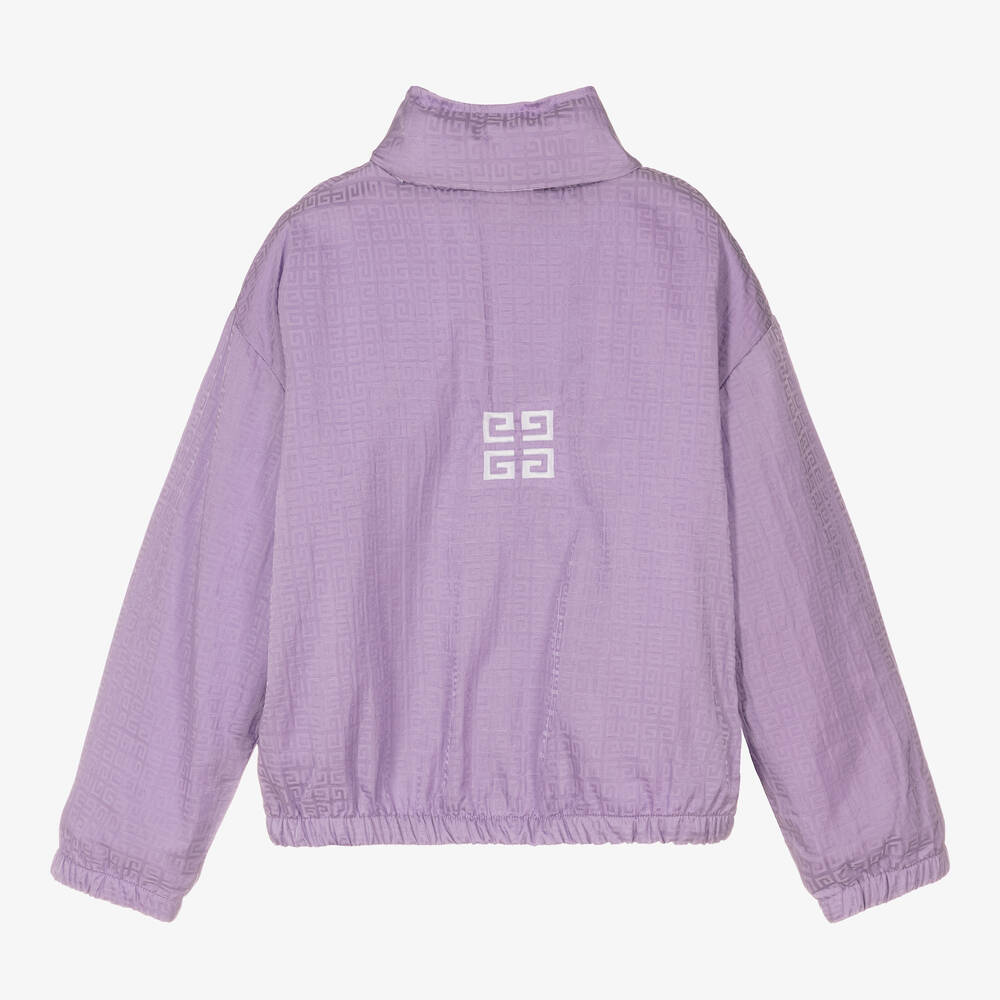Givenchy-Teen Girls Lilac Purple 4G Logo Jacket | Childrensalon Outlet