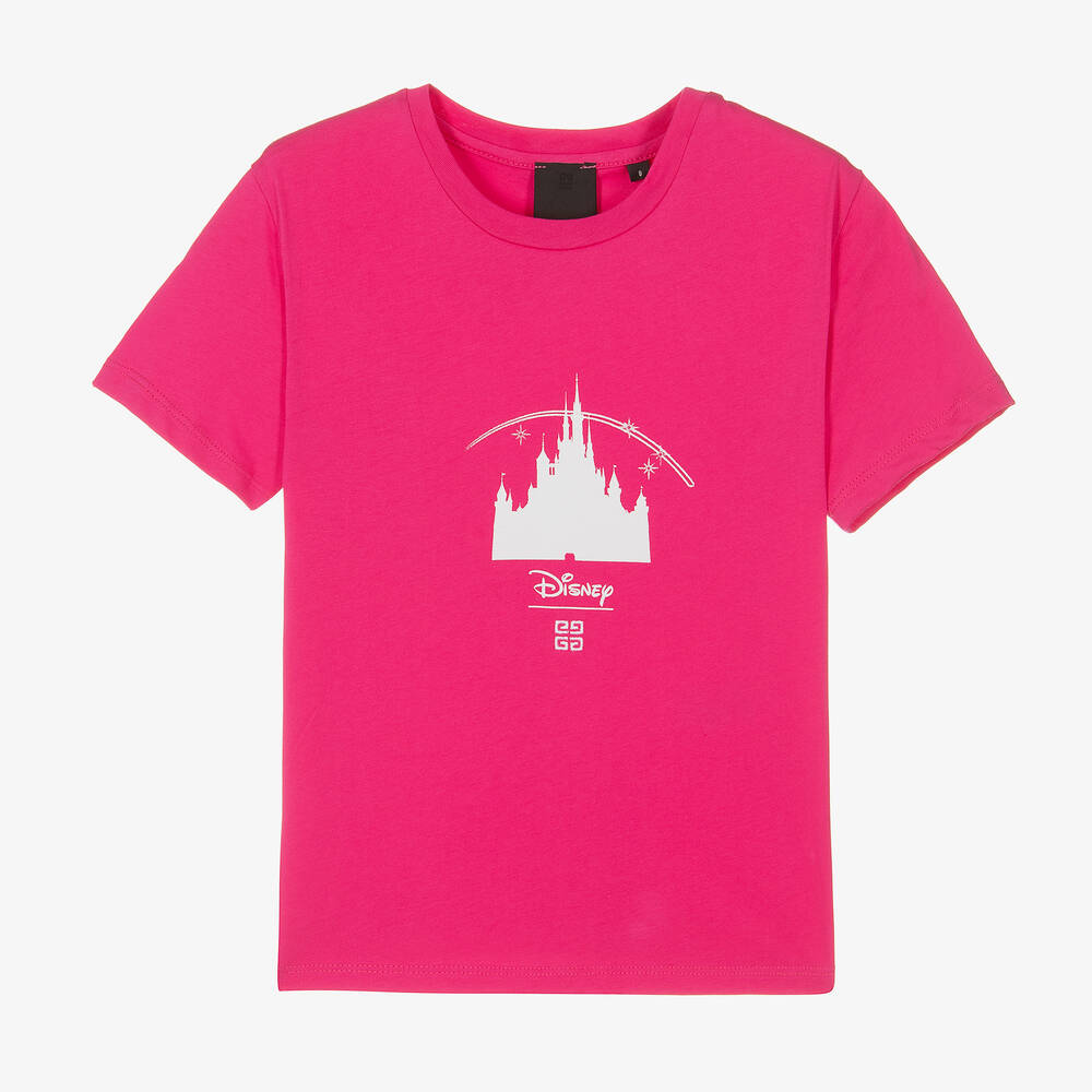 Givenchy - T-shirt rose en coton Disney pour ado fille | Childrensalon