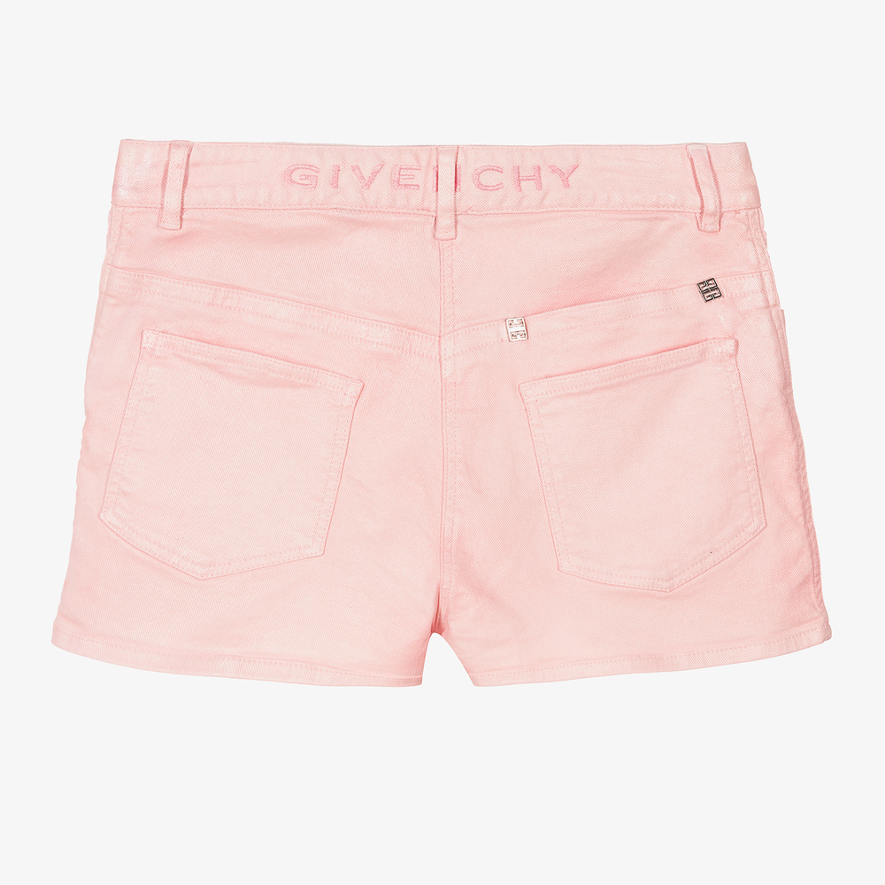 Givenchy-Teen Girls Pink Cotton Shorts  | Childrensalon Outlet