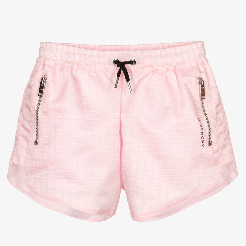 Givenchy - Teen Girls Pink Logo Shorts | Childrensalon