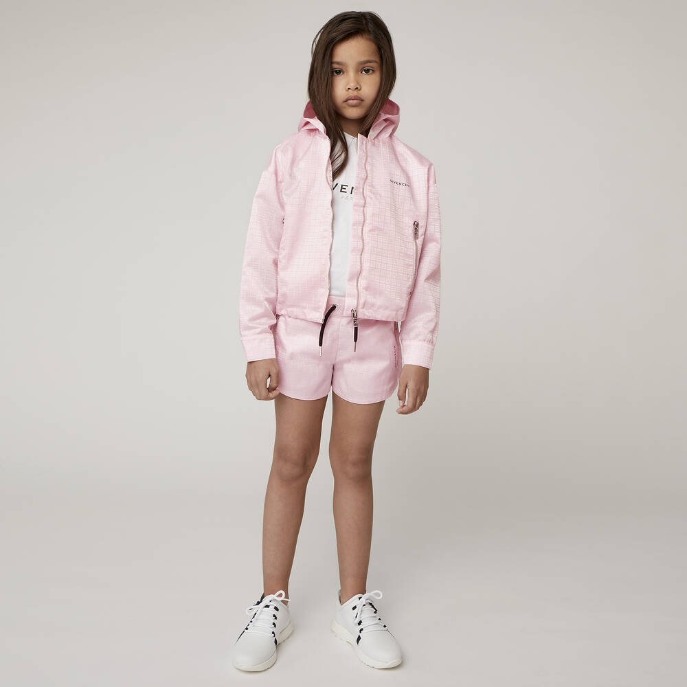 Givenchy-Розовые шорты для девочек-подростков | Childrensalon Outlet