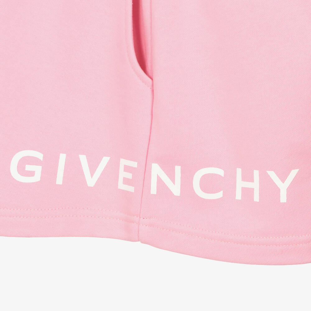 Givenchy-Teen Girls Pink Logo Shorts | Childrensalon Outlet
