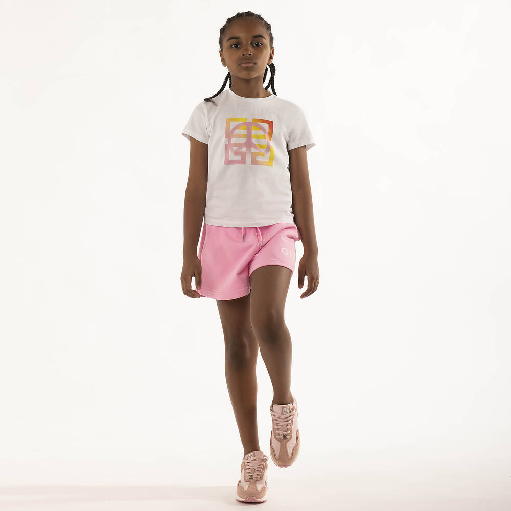 Givenchy Short rose ado fille Childrensalon Outlet