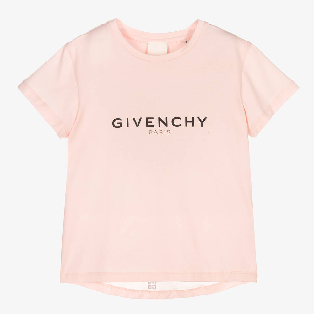 Givenchy - Teen Girls Pink Logo T-Shirt | Childrensalon