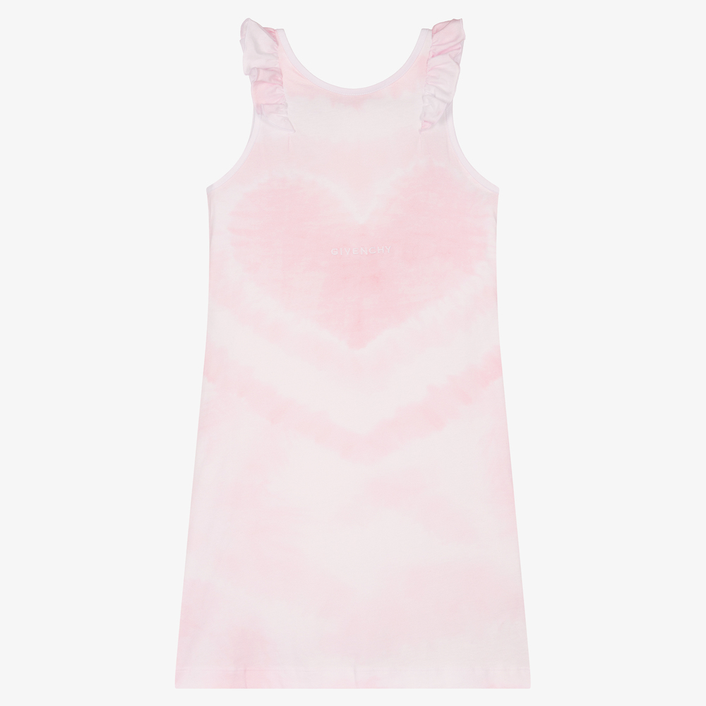 Givenchy - Розовое платье с эффектом тай-дай для девочек-подростков | Childrensalon