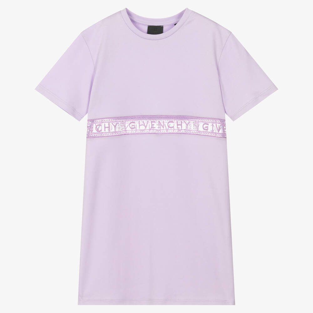 Givenchy-فستان تينز بناتي قطن لون بنفسجي | Childrensalon Outlet