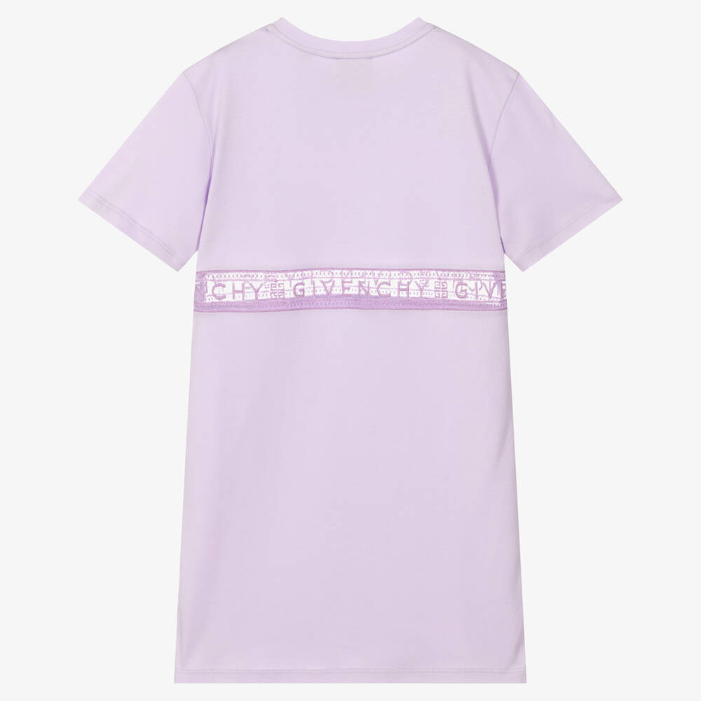 Givenchy-فستان تينز بناتي قطن لون بنفسجي | Childrensalon Outlet