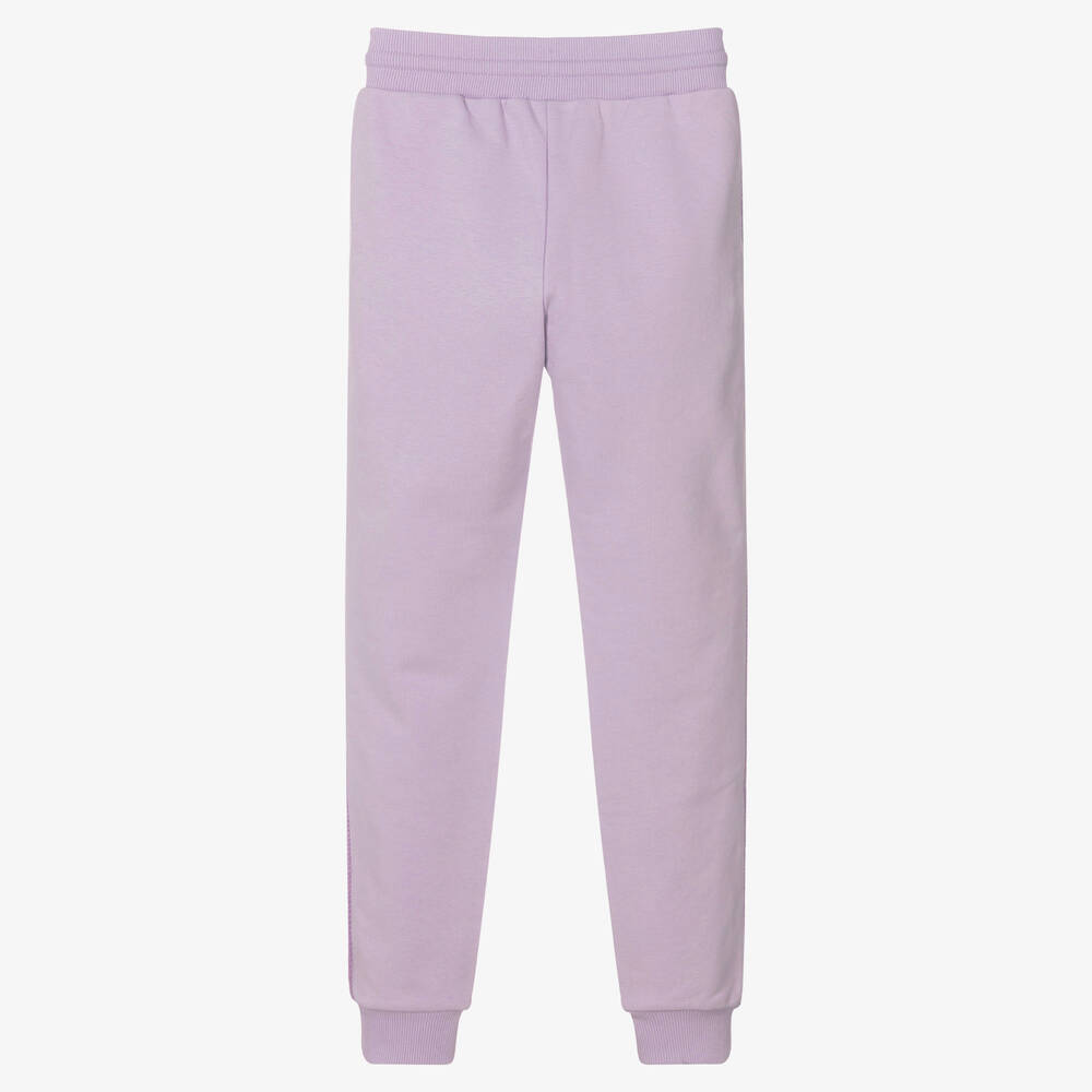 Givenchy-Teen Girls Purple Cotton Logo Joggers | Childrensalon Outlet
