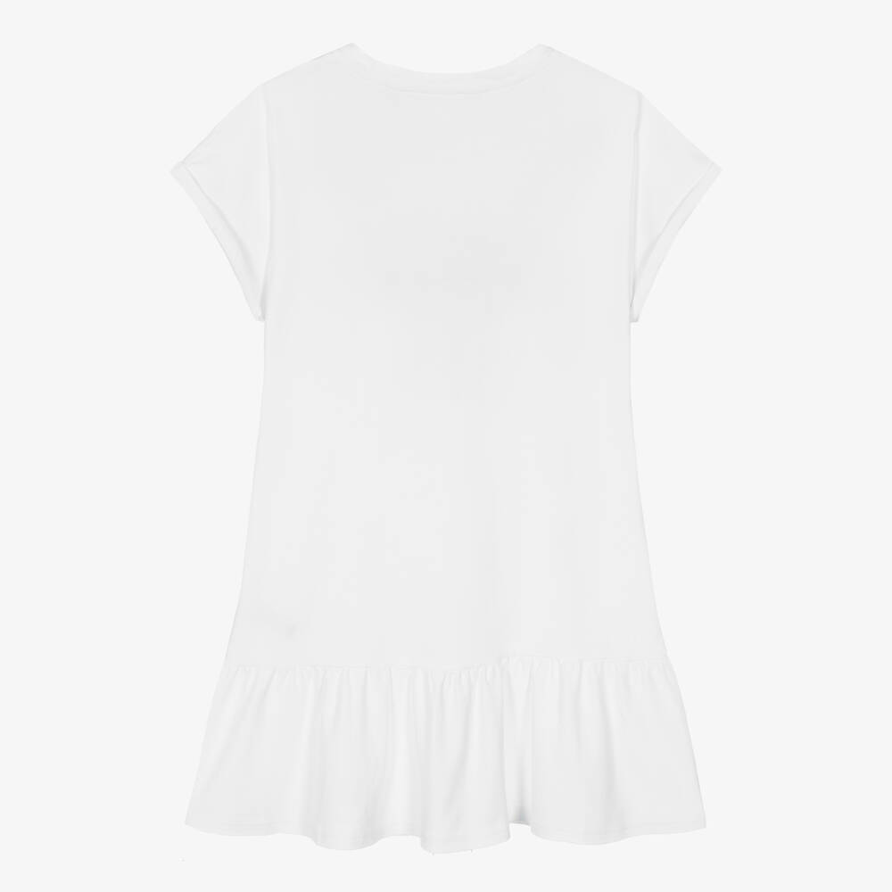 Givenchy-Teen Girls White Cotton Jersey Dress | Childrensalon Outlet