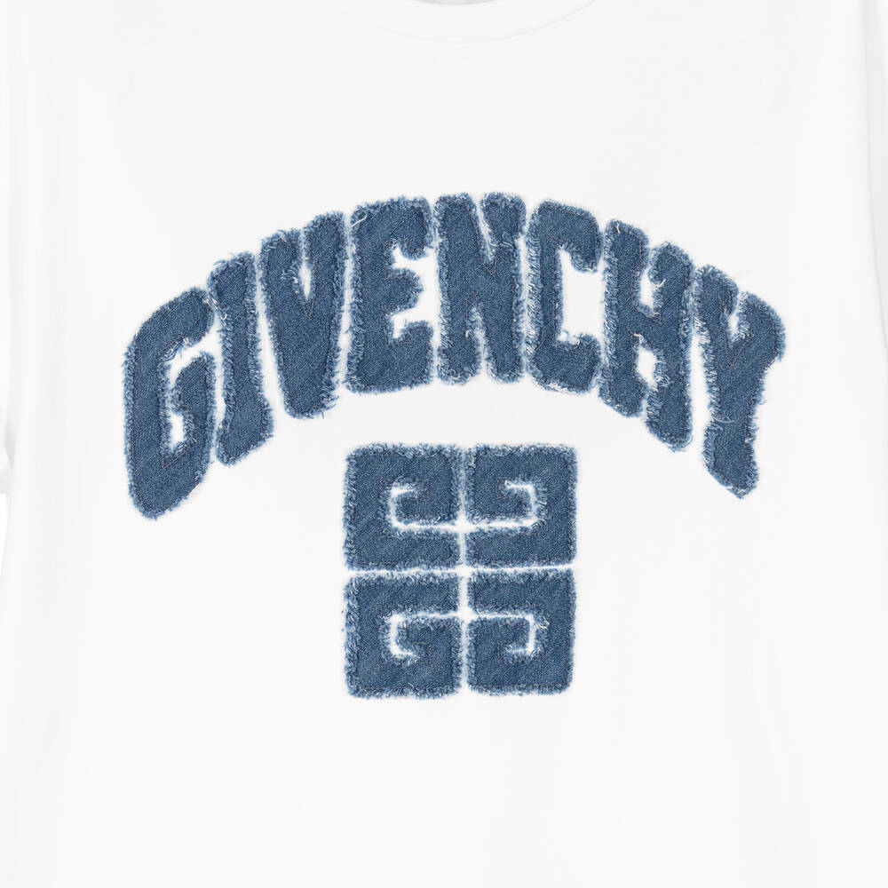 Givenchy - Teen Girls White Cotton Jersey Dress