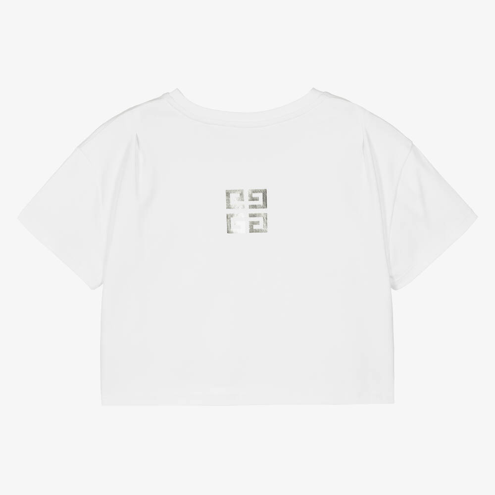 Givenchy T shirt court blanc pour ado fille