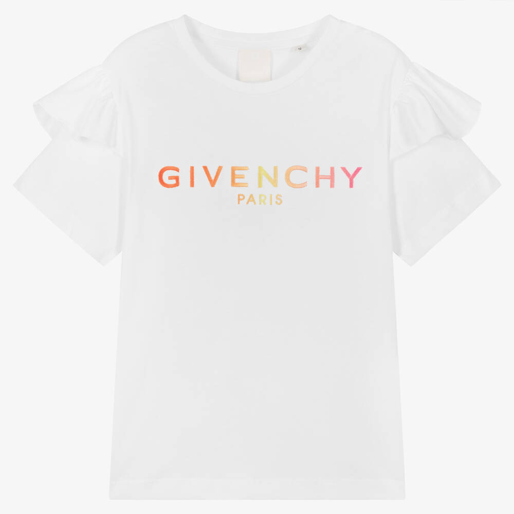 Givenchy - Белая футболка для подростков | Childrensalon