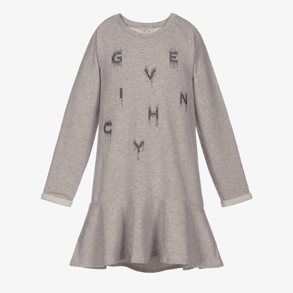 Givenchy-Teen Grey Burst Logo Dress | Childrensalon Outlet