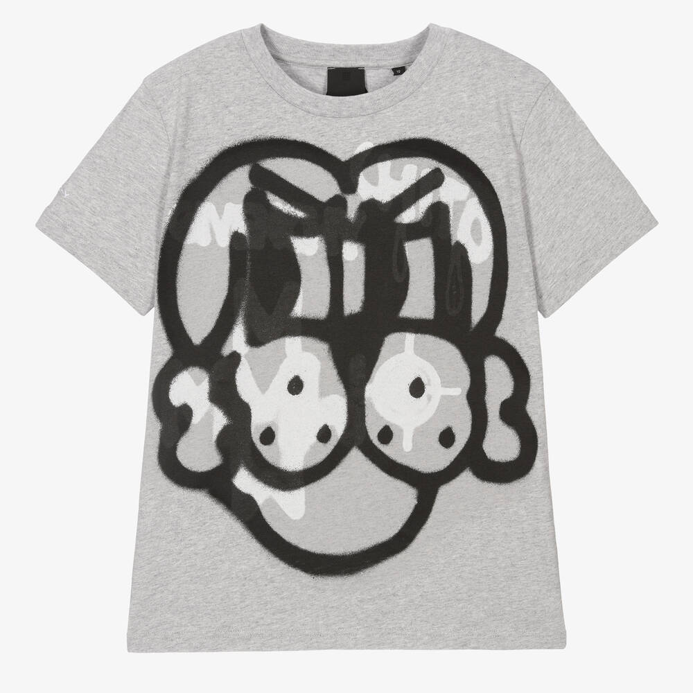 Givenchy - Серая футболка с граффити для подростков | Childrensalon