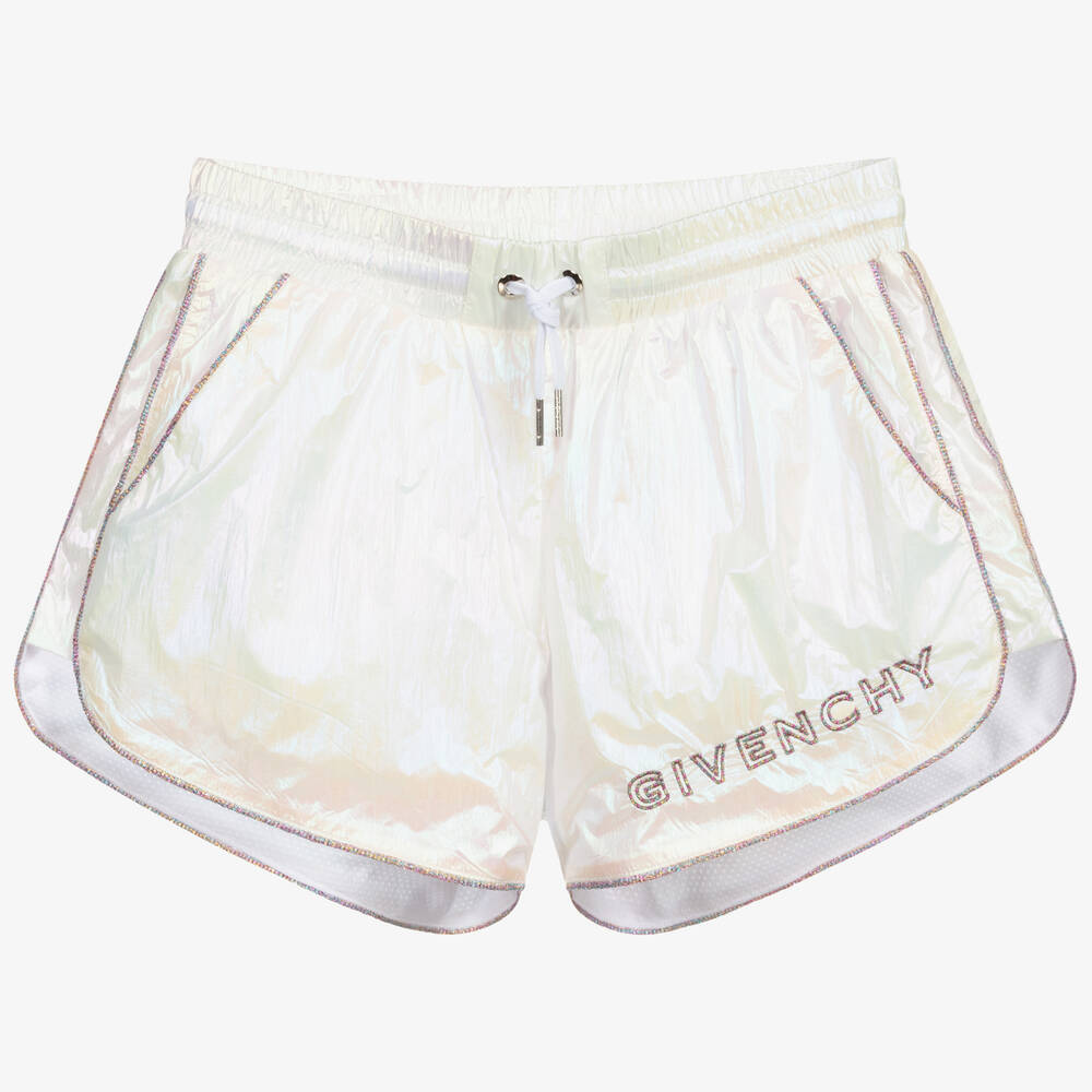 Givenchy - شورت تينز بناتي بولي لون أبيض | Childrensalon
