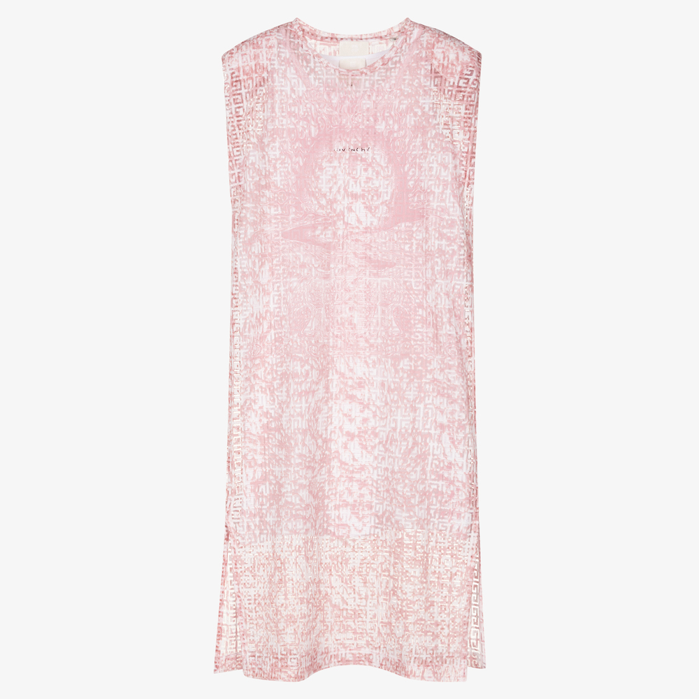 Givenchy - Розовое платье 2-в-1 с принтом 4G для подростков | Childrensalon
