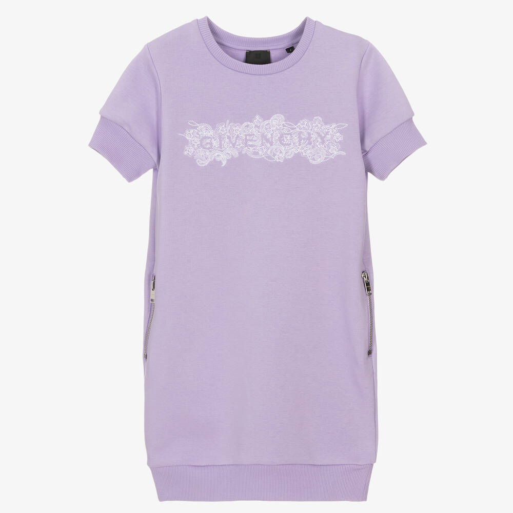 Givenchy - Teen Purple Bandana Logo Dress | Childrensalon