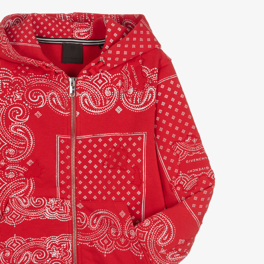 Bandana discount hoodie red