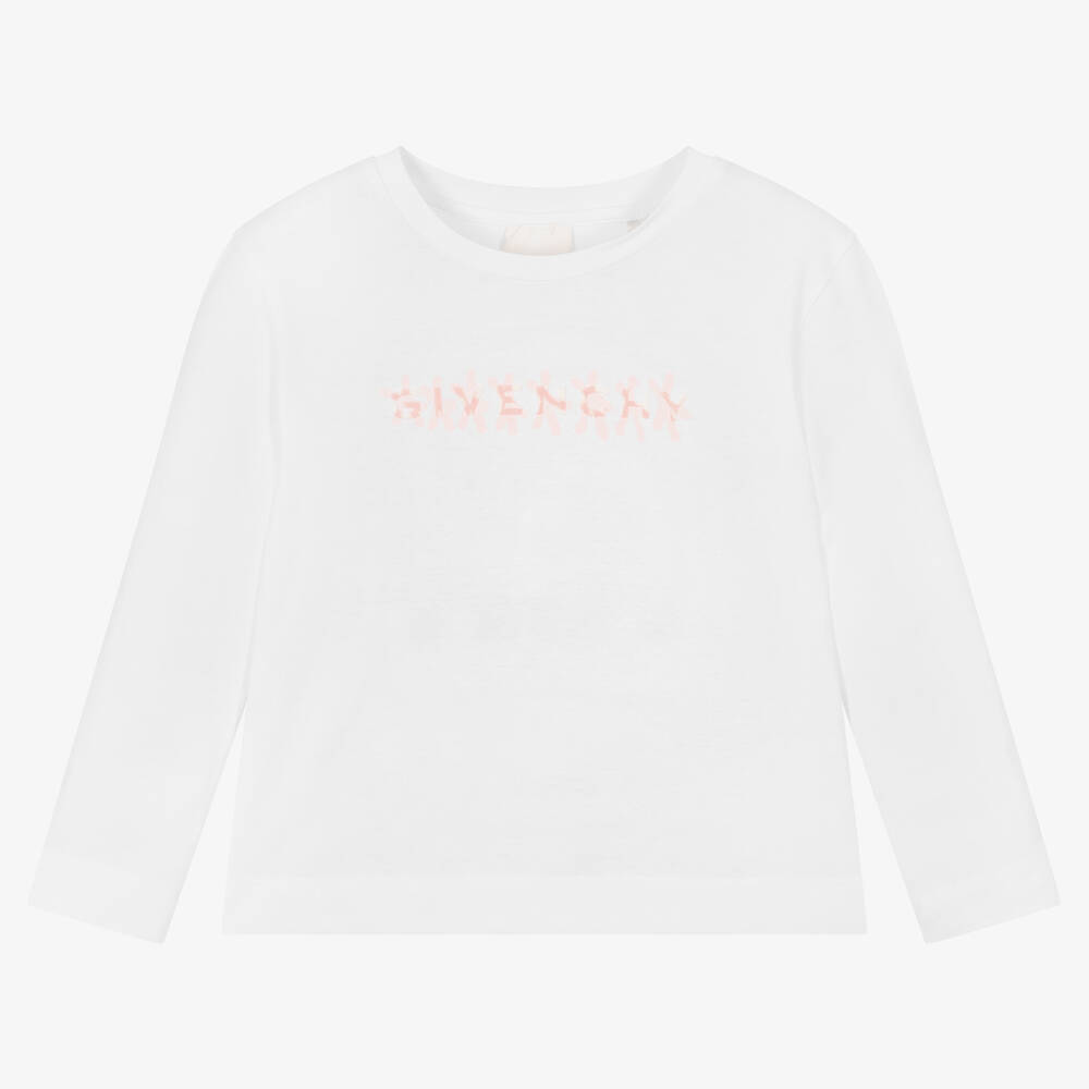 Givenchy-White Chito Heart 4G Top | Childrensalon Outlet