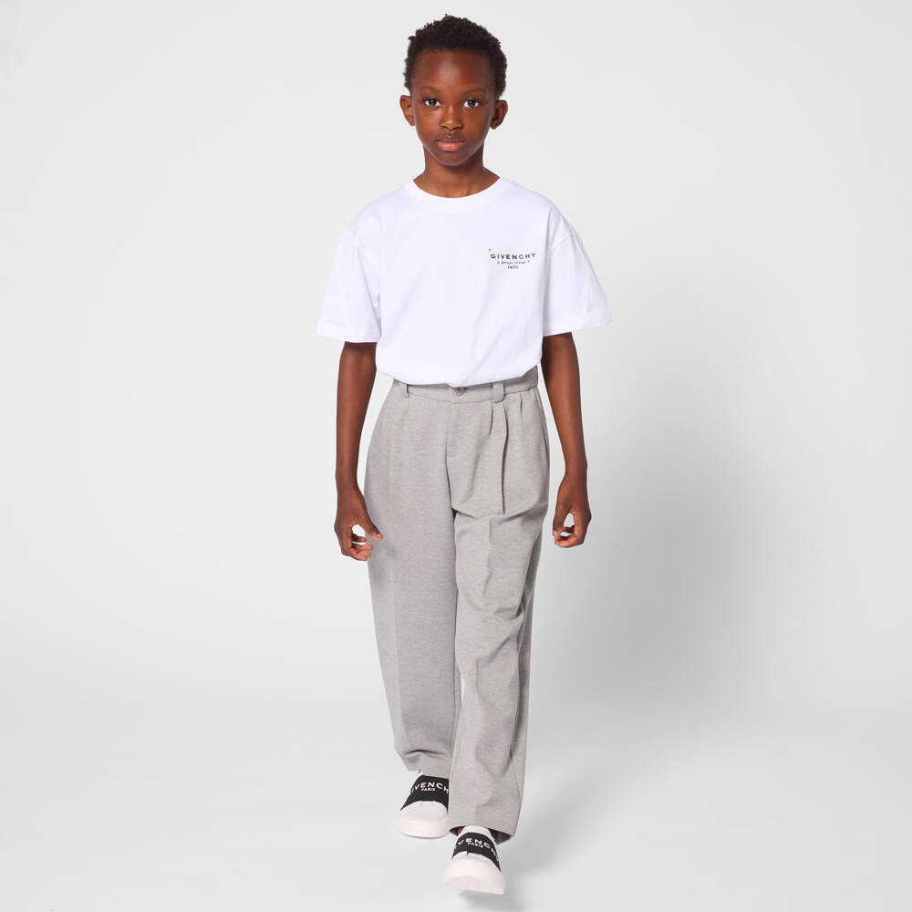 Givenchy-White Logo T-shirt | Childrensalon Outlet