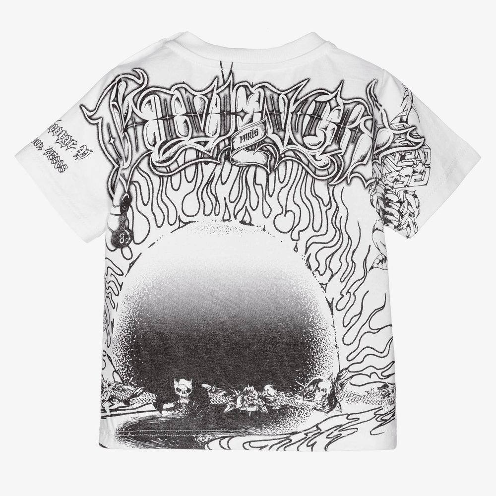 Givenchy White Panther Cotton T Shirt Childrensalon Outlet