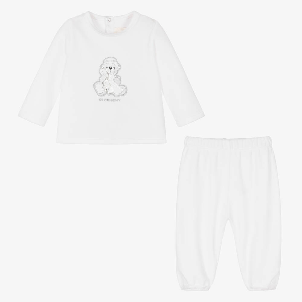 Givenchy Surv tement blanc en velours B b