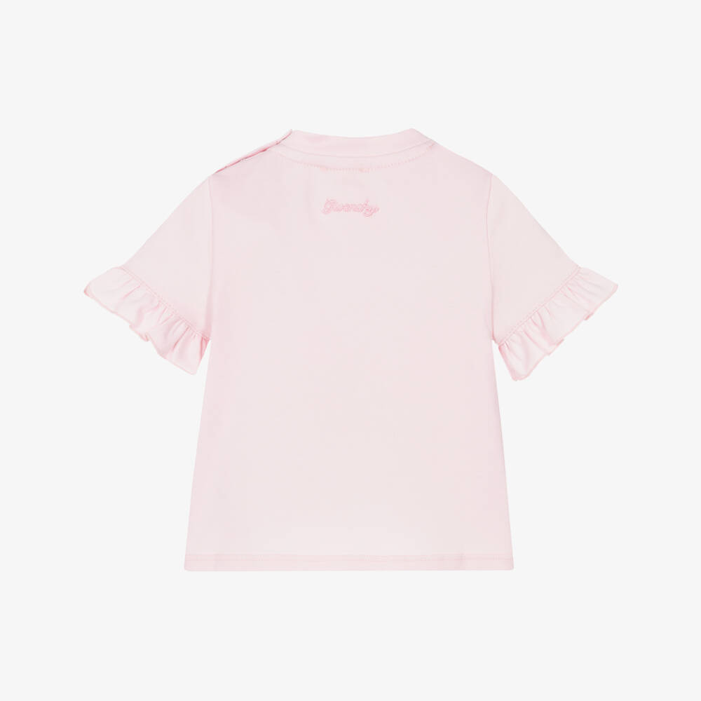 Givenchy-Young Ladies Frond Logo Tee | Childrensalon Outlet