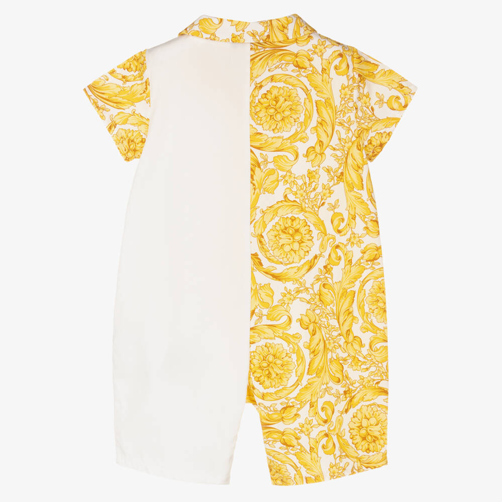 Versace-Gold Barocco Baby Shortie | Childrensalon Outlet