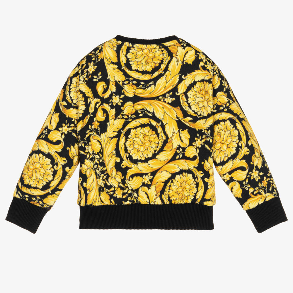 Versace-Gold Barocco Baby Sweater | Childrensalon Outlet