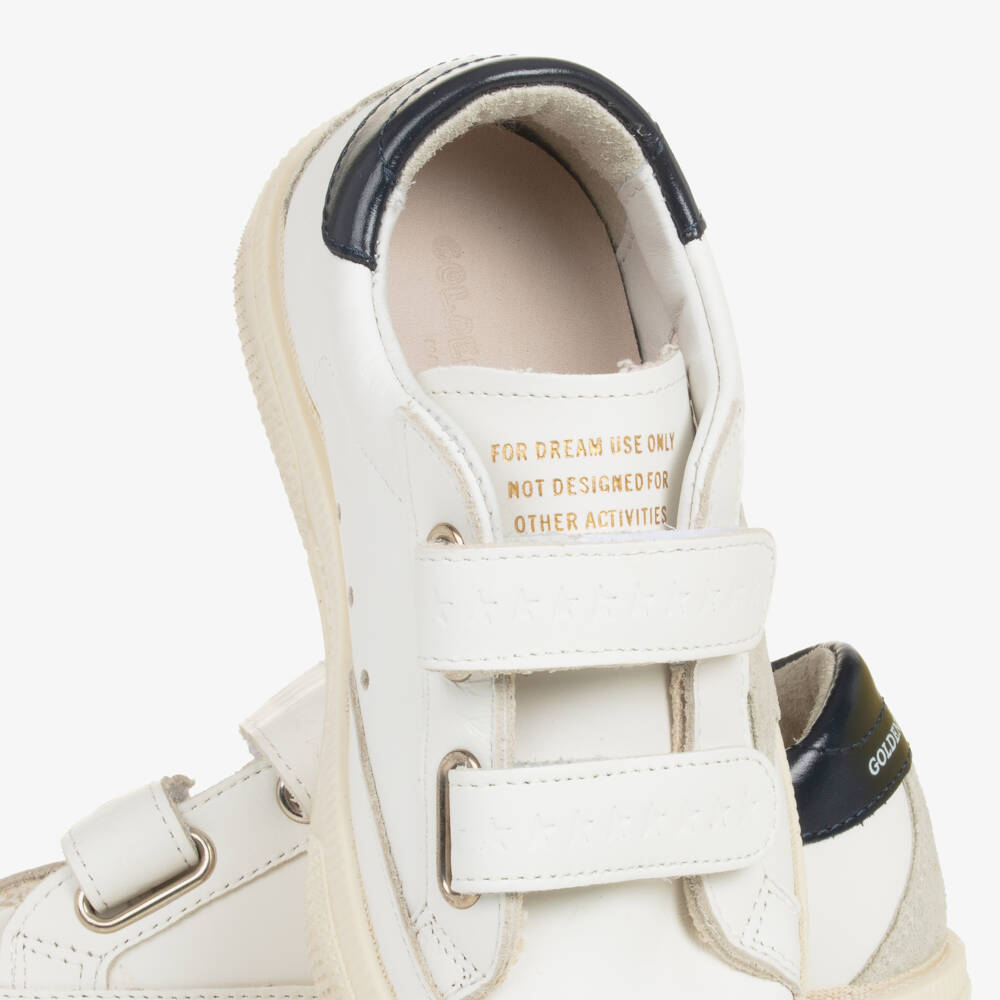 Golden Goose-Boys Luxe White Velcro Sneakers | Childrensalon Outlet