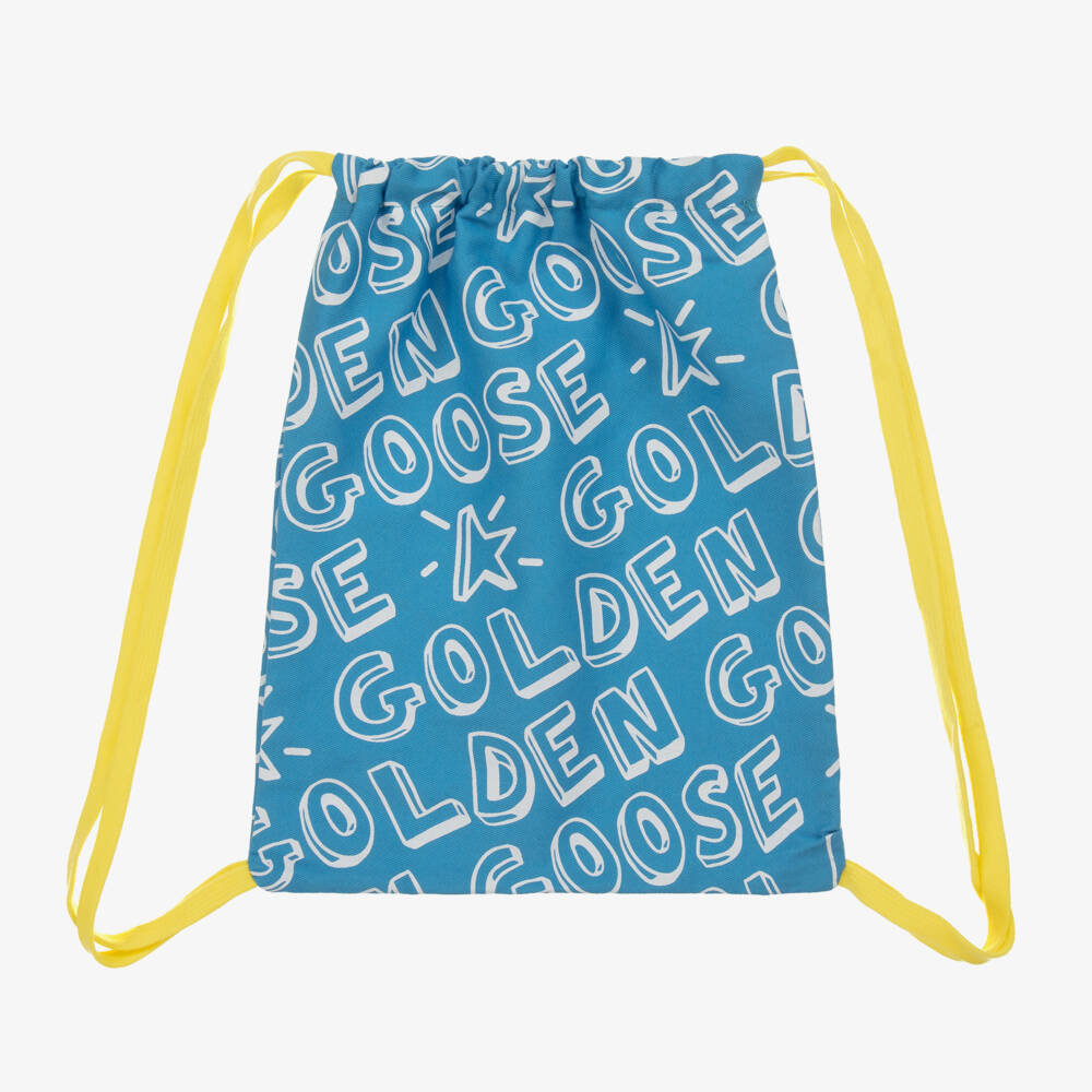 Golden Goose-Золотистые кожаные кроссовки для девочек с блеском | Childrensalon Outlet