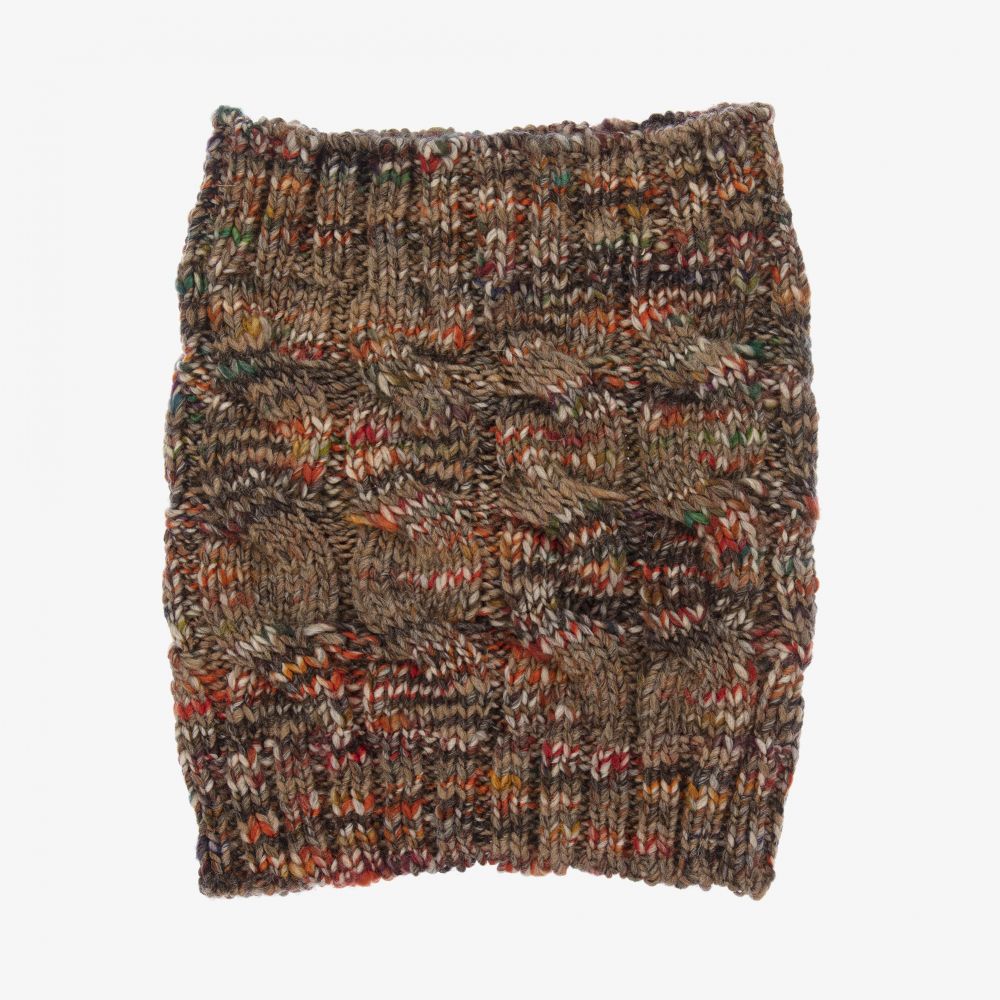 Gorros Navarro-قبعة وسنود مزيج صوف محبوك لون بيج | Childrensalon Outlet