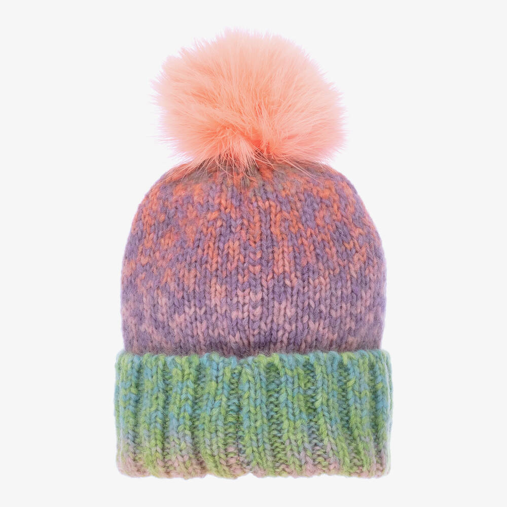 Gorros Navarro-Girls Knitted Hat & Scarf Set  | Childrensalon Outlet