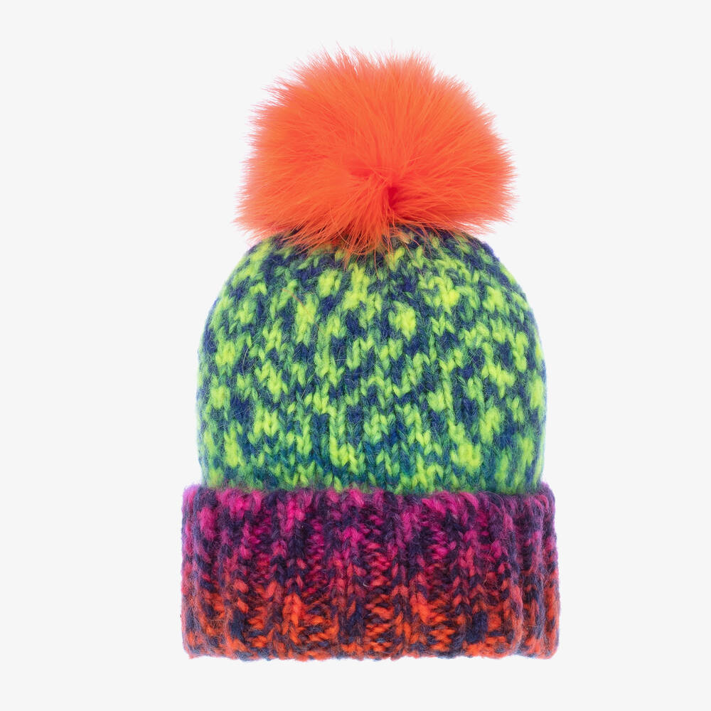 Gorros Navarro-Girls Knitted Hat & Scarf Set  | Childrensalon Outlet