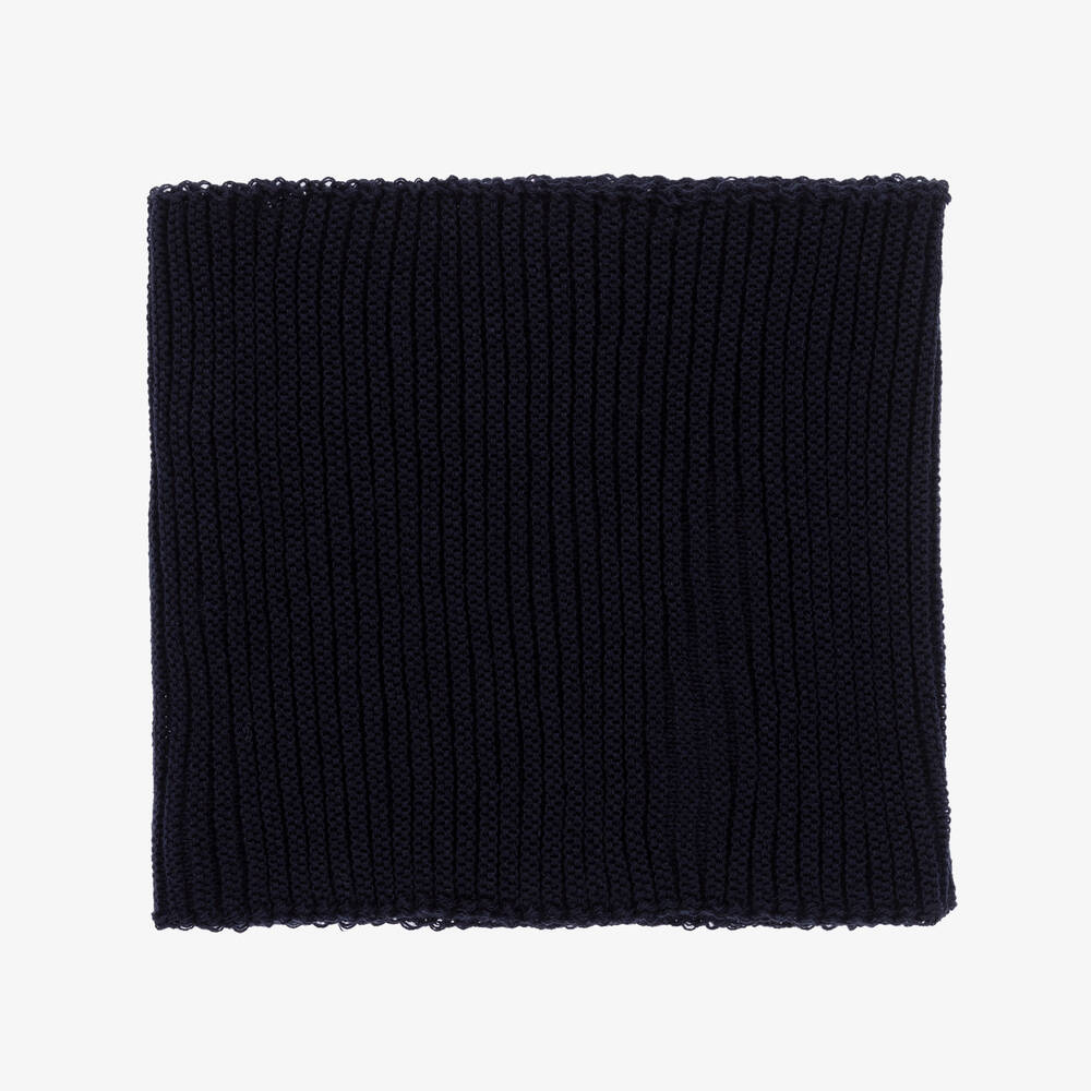 غوروس نافارو-طقم قبعة بيريه وسنود أكريليك محبوك لون كحلي | Childrensalon Outlet