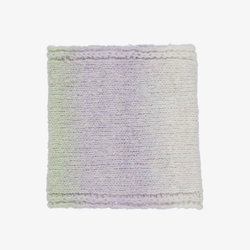 Gorros Navarro-Girls Purple Ombré Wool Hat & Snood Set | Childrensalon Outlet